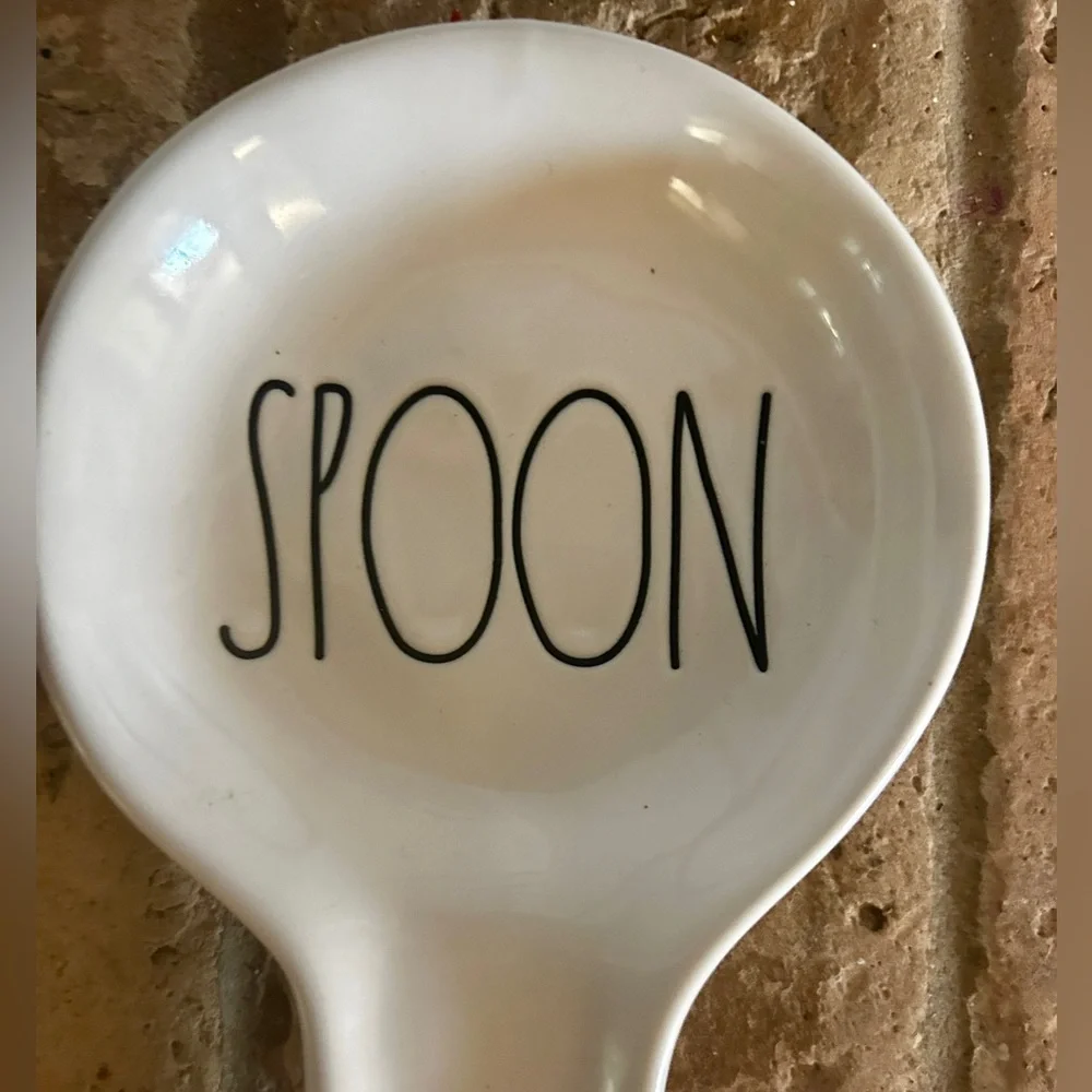 Rae Dunn spoon rest spring design.